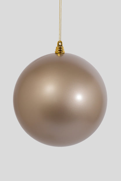 150MM Ornament Ball Matte Champagne Bx/2