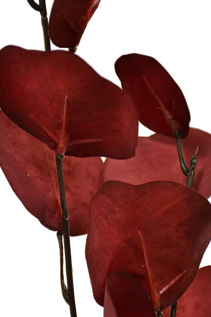33" Eucalyptus Spray Burgundy