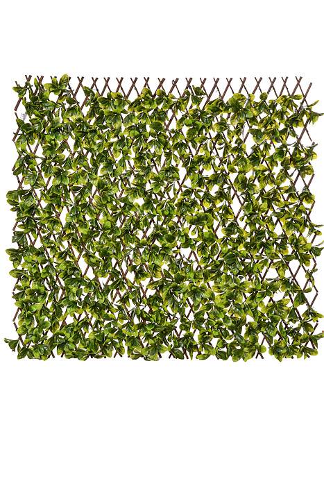 78 x 34" Stretchable  Fence Screen Eucalyptus Green