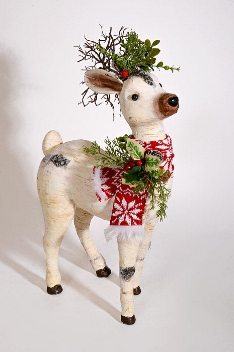 6"X 20" Deer Cream/White