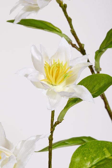 42.5" Silk Clematis Spray White