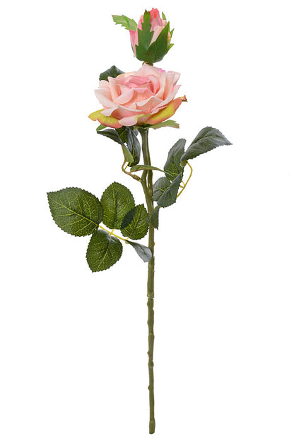 18" Silk Rose Spray Soft Pink