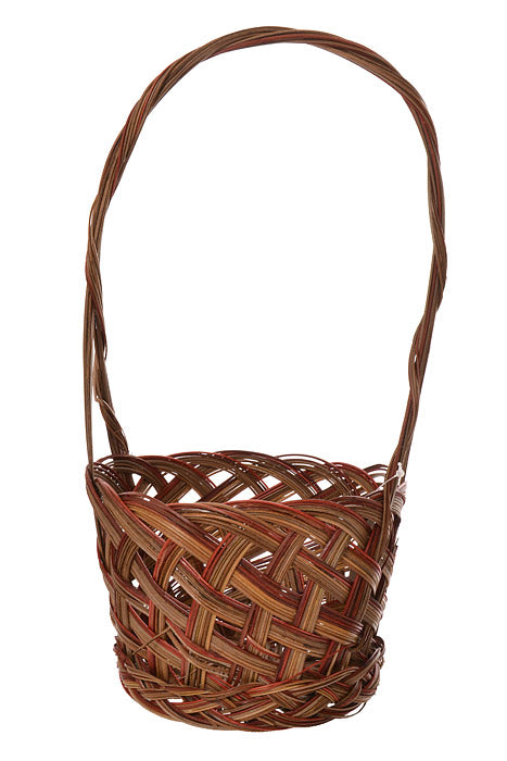 6.5 x 4" Round Flower Coco Natural Pkg/6