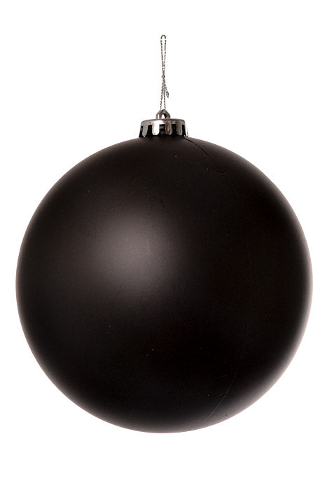150Mm Matte Plastic Ball Ornament (Black)