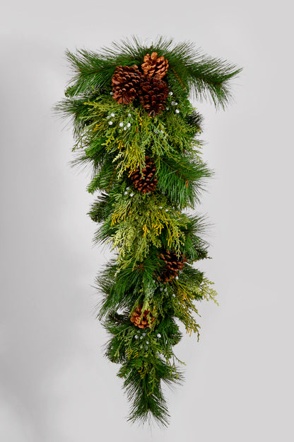 36" Cone/Cedar/Pine Teardrop Green/Brown
