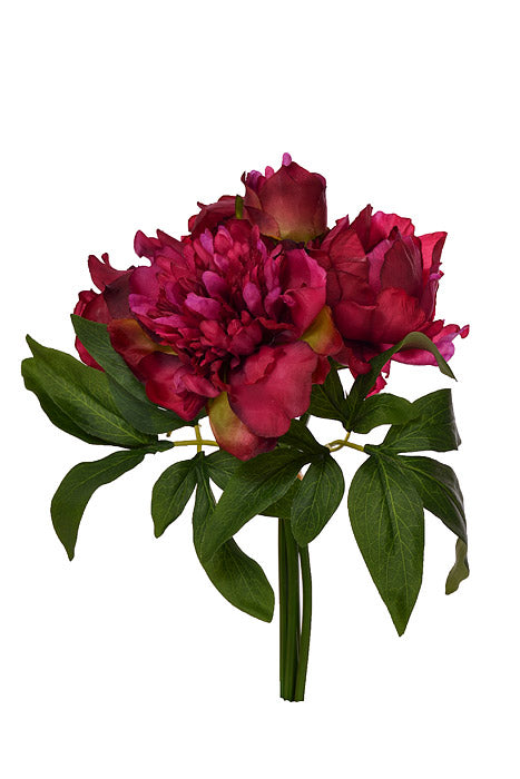 12.5" Silk Peony Bundle Beauty