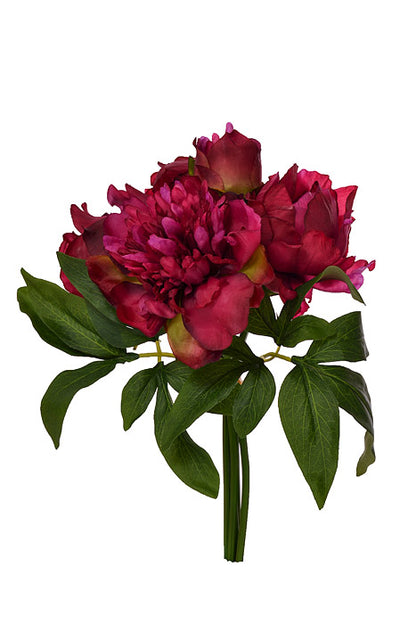 12.5" Silk Peony Bundle Beauty