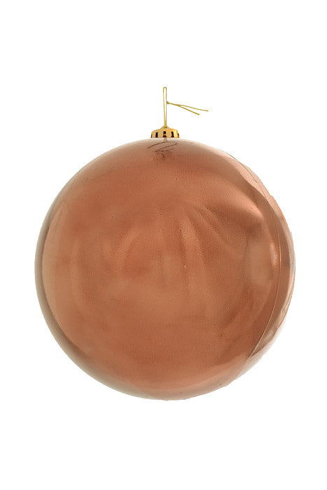 200Mm Shiny Plastic Ball Ornament Chocolate