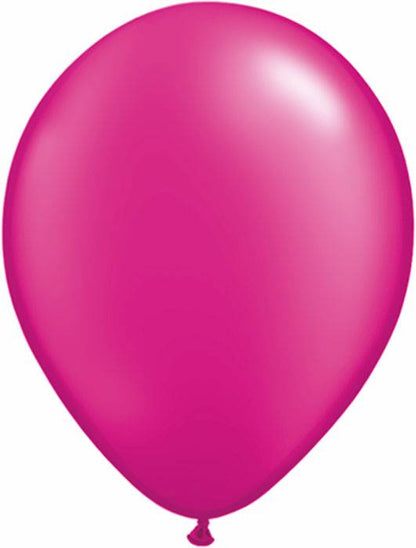 11" Rdt Latex Balloon Pearl Magenta Pkg/100