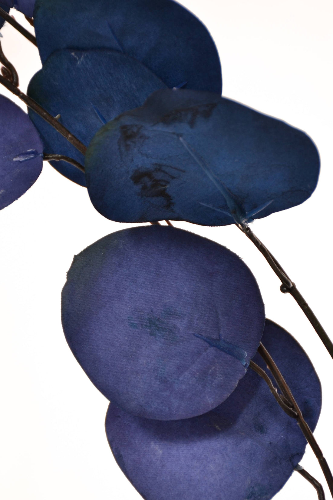 33" Eucalyptus Spray Royal Blue