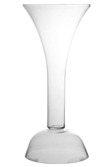 9.8" X 22.4" Glass Vase Clear