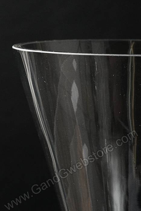 9&quot; X 35.5&quot; Reversible Glass Vase Clear