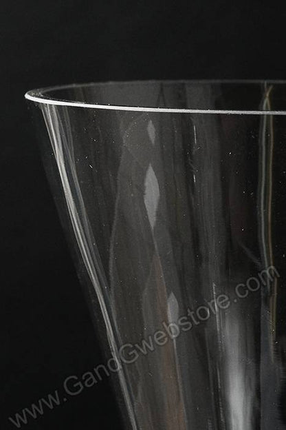 23.75&quot; Reversible Glass Vase Clear