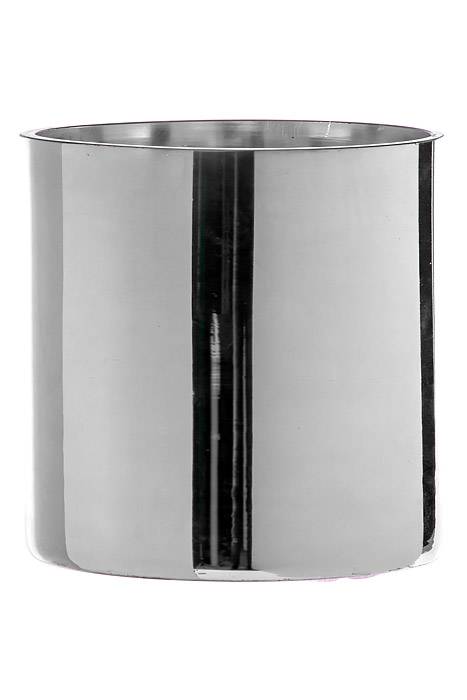4"x 4" Cylinder Glass Vase Silver
