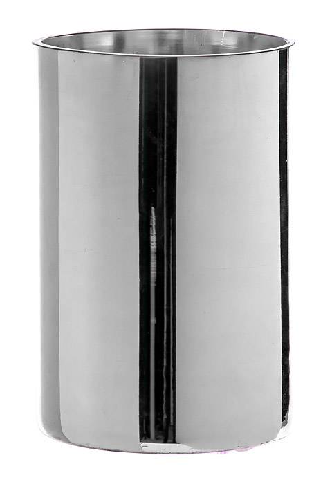 5" X 8" Cylinder Glass Vase Silver