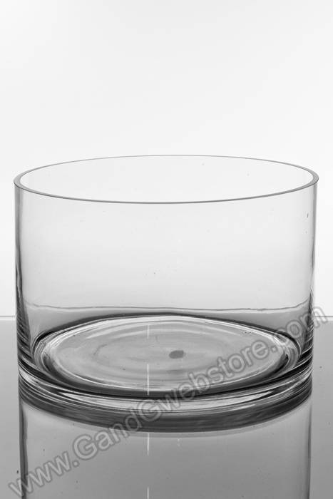 10" X 8" Cylinder Glass Vase Clear