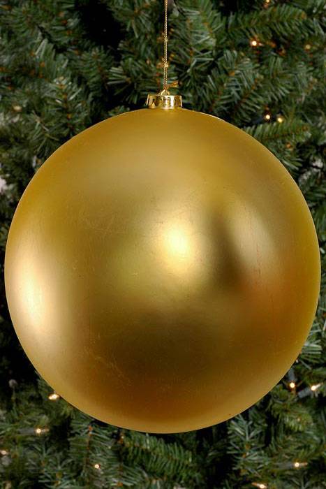 250mm Matt Plastic Ball Gold
