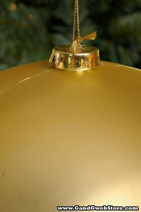 250mm Matt Plastic Ball Gold