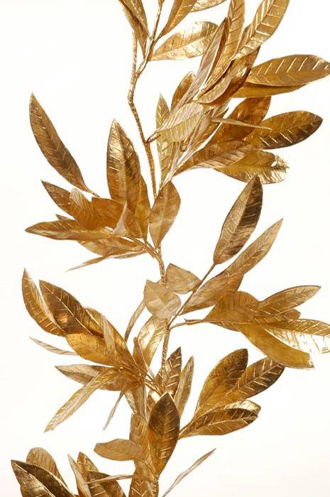 6ft Bay Leaf Garland Gold