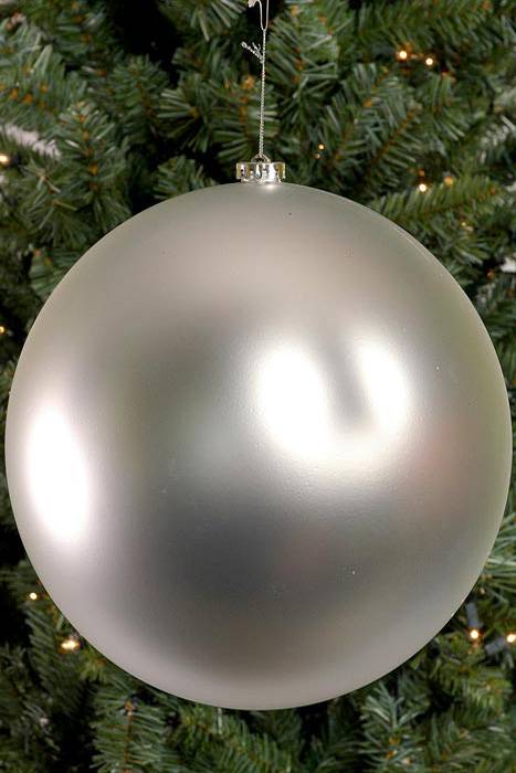 300mm Matt Plastic Ball Silver