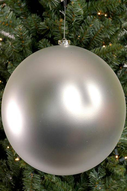 300mm Matt Plastic Ball Silver
