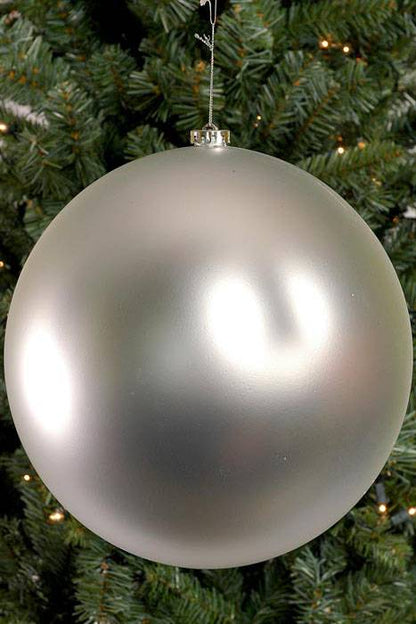 250mm Matt Plastic Ball Silver