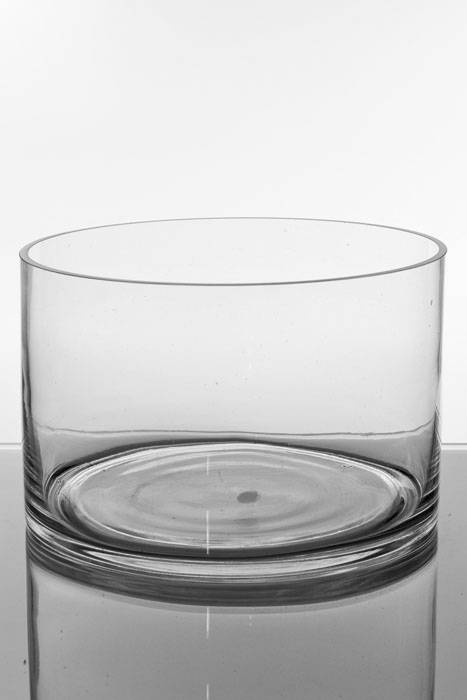 9" X 6" Cylinder Glass Vase Clear