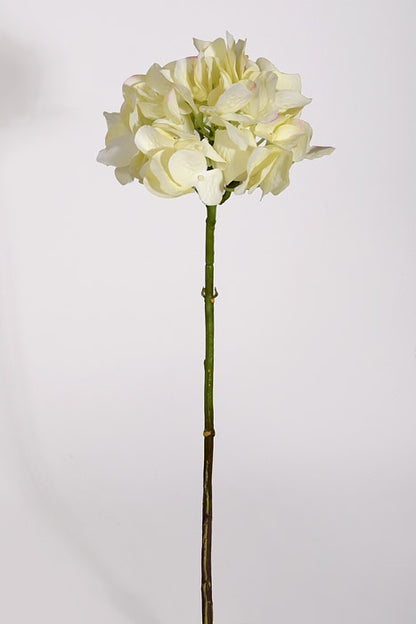 19" Silk Hydrangea Stem Cream