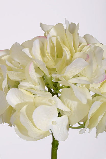 19" Silk Hydrangea Stem Cream
