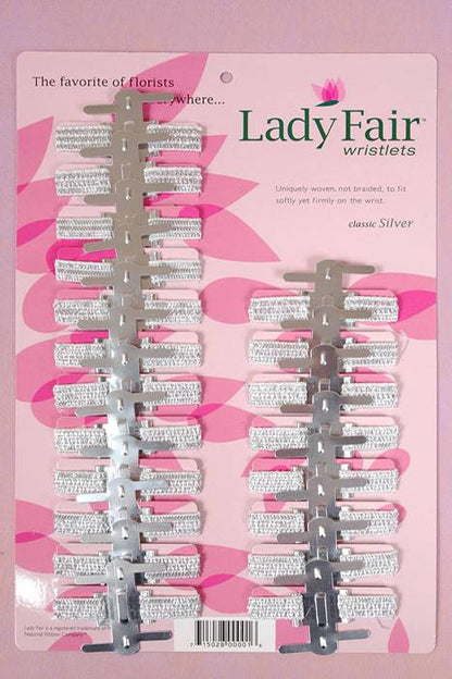Lady Fair Silver Wristlets Pkg/20