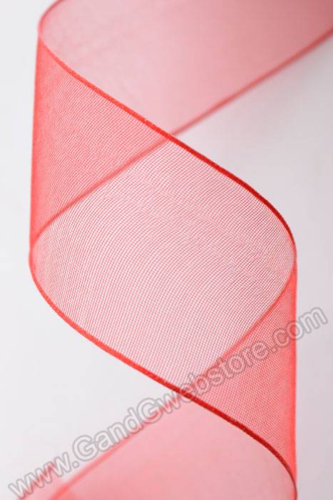 1.5" X 25yds Encore Wired Ribbon Red