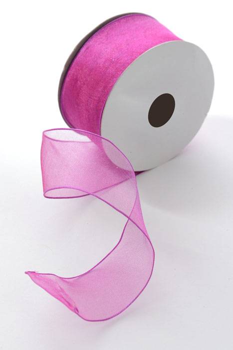 1.5" X 25yds Encore Wired Ribbon New Fuchsia