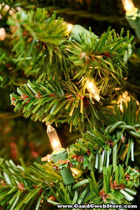 26" Pine Tree W/100 Lights Green