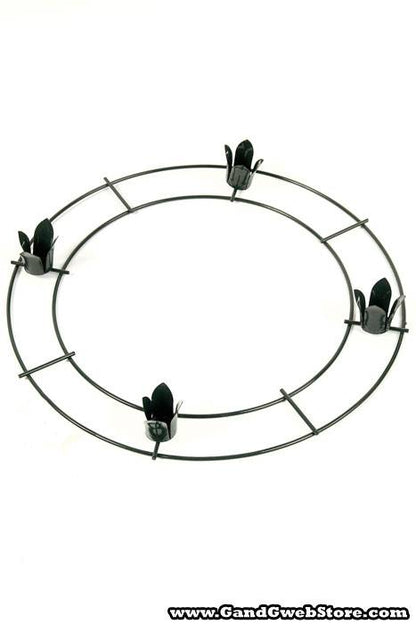 12&quot; Wire Advent Wreath Ring Green