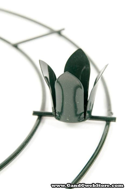 12&quot; Wire Advent Wreath Ring Green
