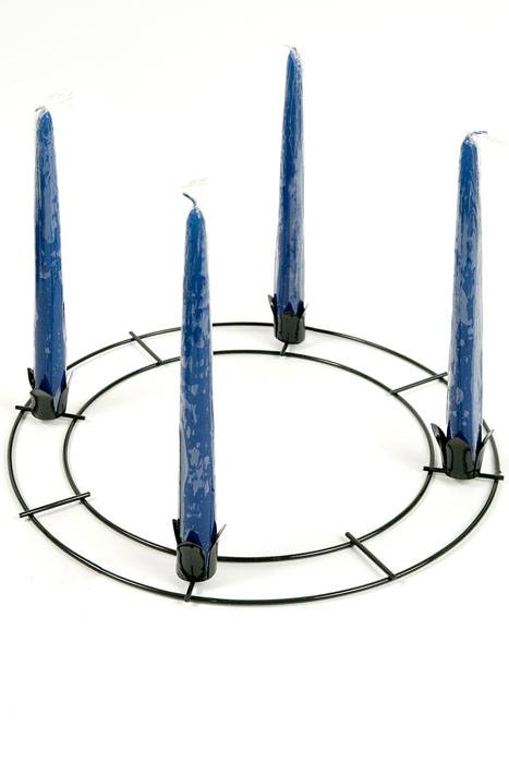 12&quot; Wire Advent Wreath Ring Green