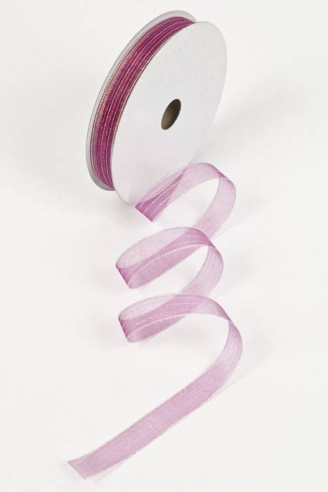 5/8" X 50yds Harmony Sheer Ribbon Rose