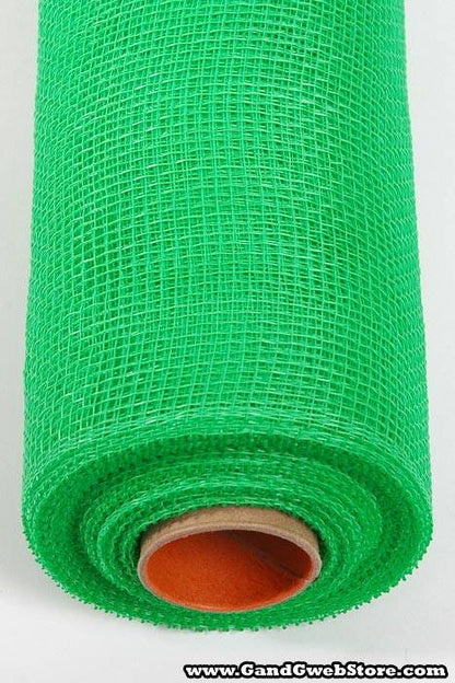 21" X 10yds Floral Mesh Spring Green