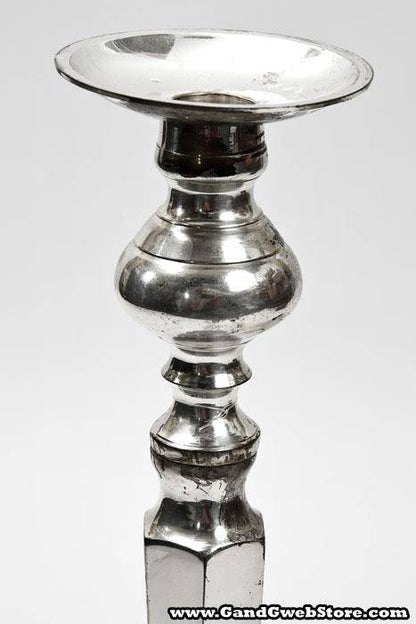 15&quot; Silver Candle Stick Small