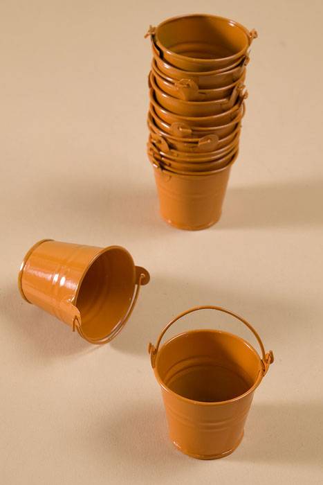 2.25" Favor Bucket Orange Pkg/12