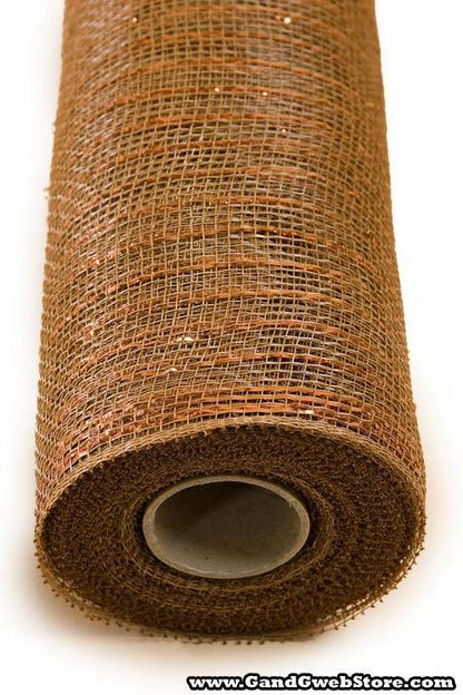 21" X 10yds Metallic Mesh Brown/bronze