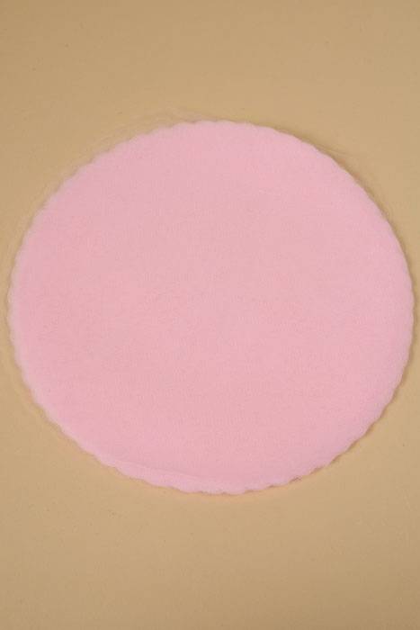 12" Round Tulle W/scalloped Edge Pink Pkg/50