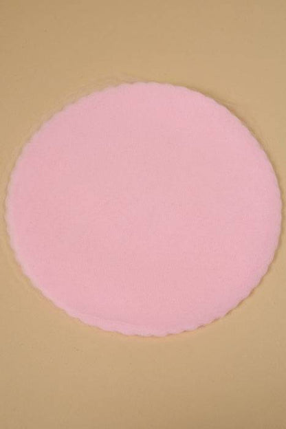 12" Round Tulle W/scalloped Edge Pink Pkg/50
