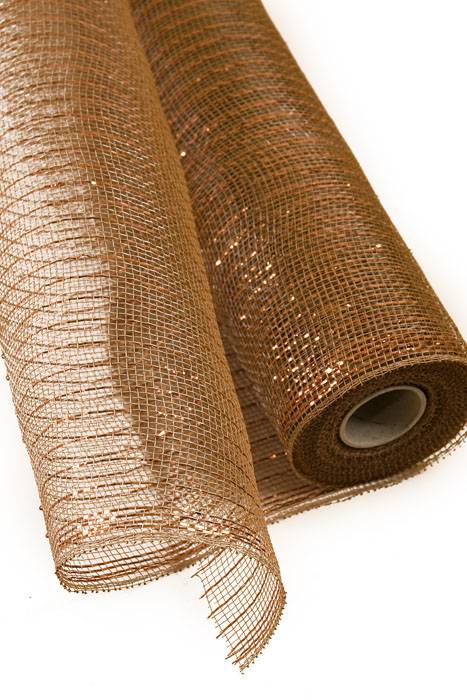 21" X 10yds Metallic Mesh Brown/bronze