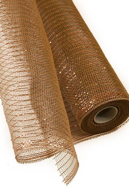 21" X 10yds Metallic Mesh Brown/bronze