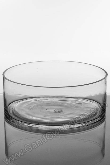 10" X 4" Cylinder Glass Vase Clear