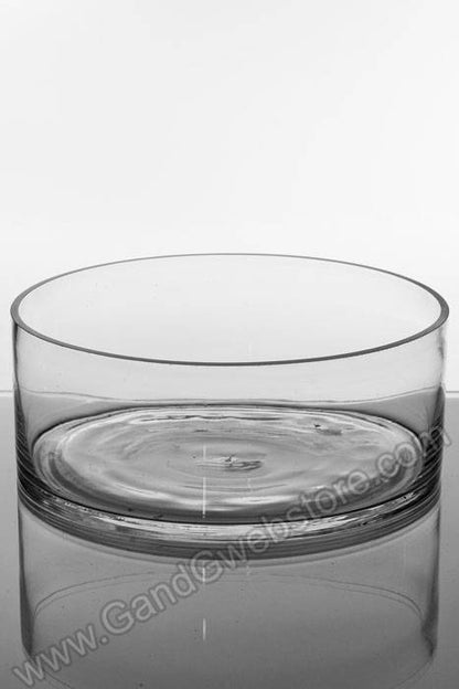 10" X 4" Cylinder Glass Vase Clear