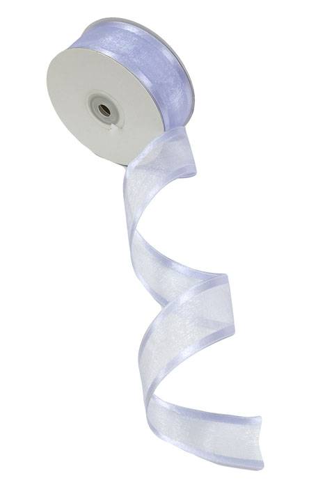 Wired Sheer Ribbon W/satin Edge Iris 