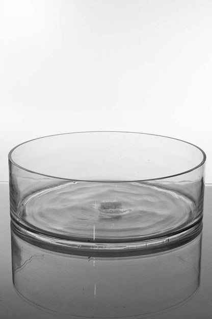 12" X 4" Cylinder Glass Vase Clear
