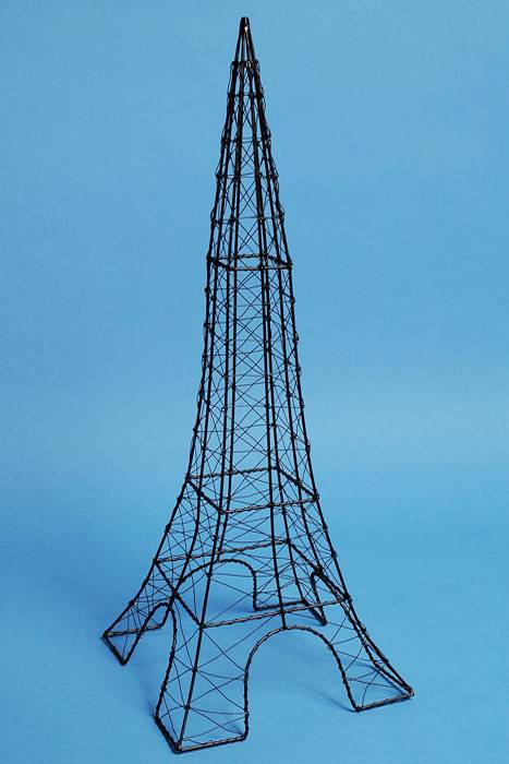 24" Wire Eiffel Tower Black